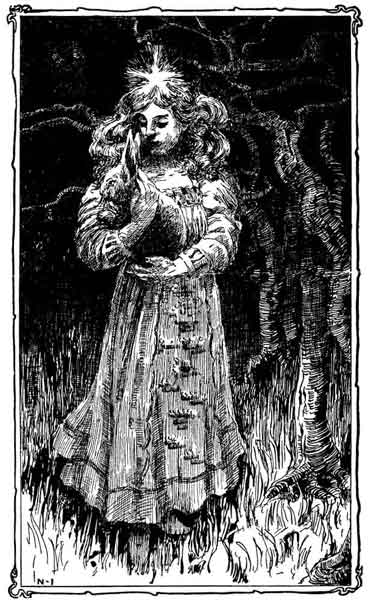 The child took the tiny creature in her arms and held it close.