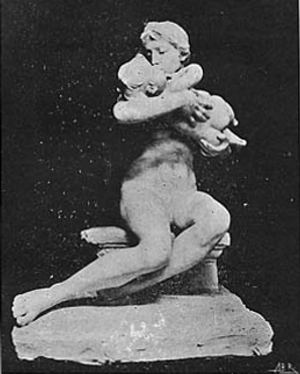 Beijo materno (grupo em gesso)―Fernandes de Sá Beijo materno (grupo em gesso)―Fernandes de Sá