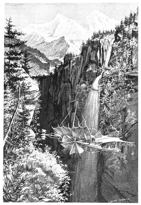 THEN THE SHIP ROSE AGAIN TOWARD THE MAMMOTH ROCKS, ADORNED WITH THE TAPESTRIES OF FALLING WAVE.