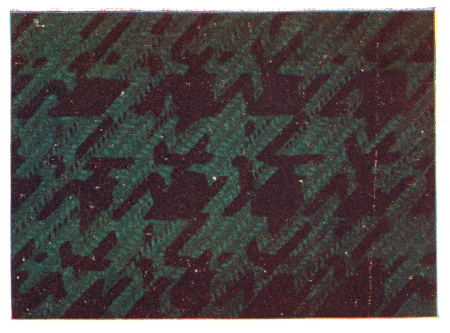 Pattern in marron and green