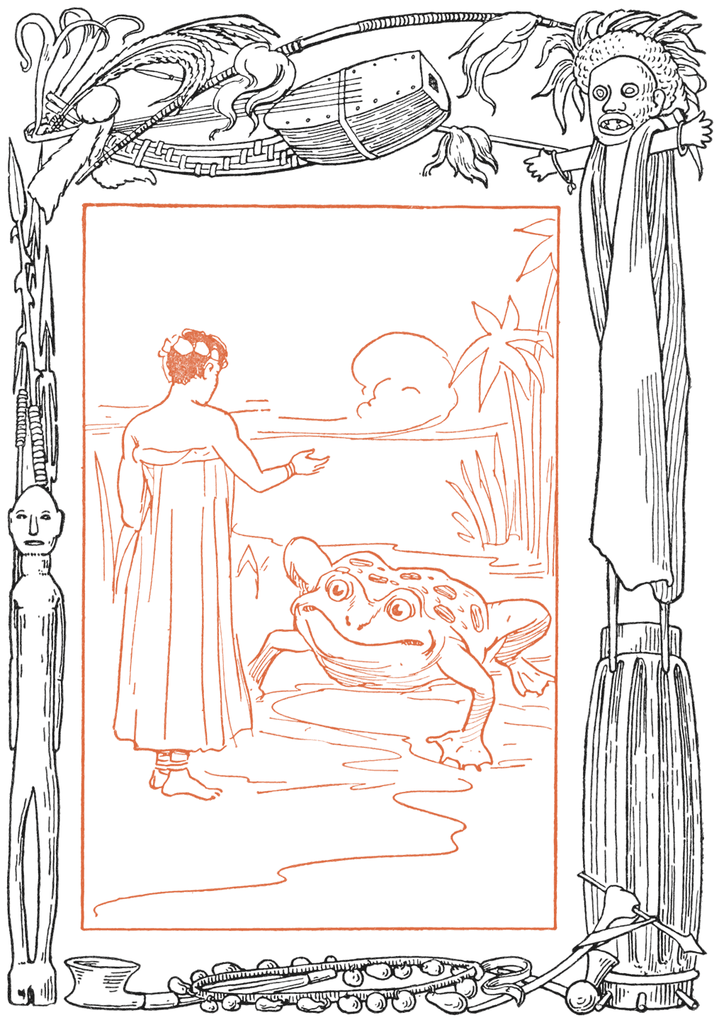 The Great Frog was sunning himself