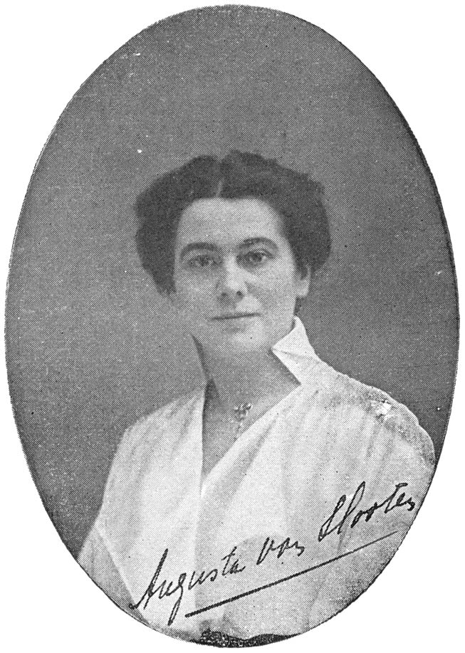 Gesigneerd portret van Augusta van Slooten.