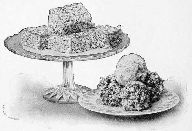 Pop corn fudge and corn balls.