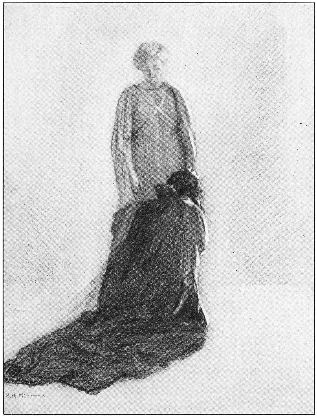 “Forgetting all pride, she threw herself at the fairy’s feet.”