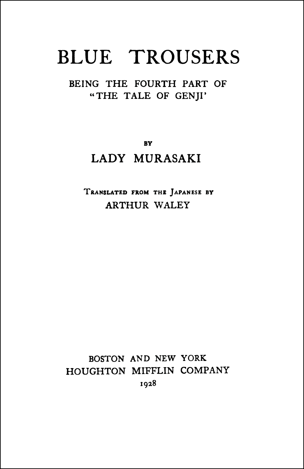 original title page