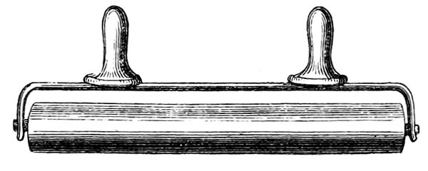 A two-handled roller.