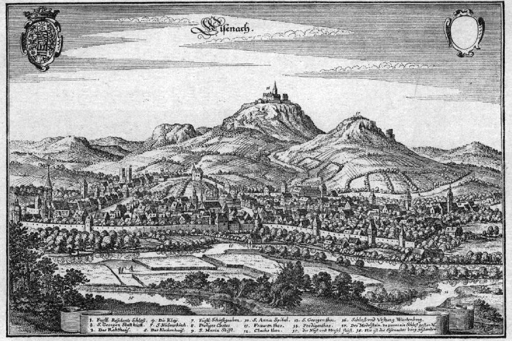 Eisenach mit der Wartburg