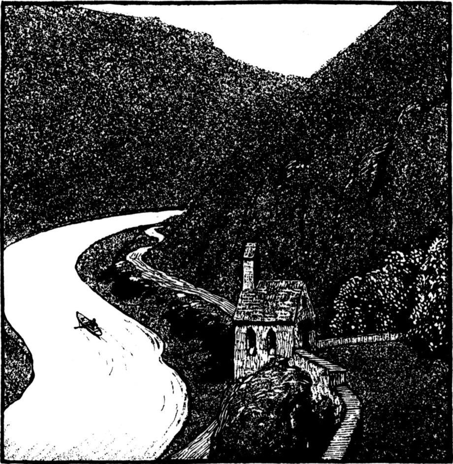 Mit dem Ruderboot auf dem   Fluss