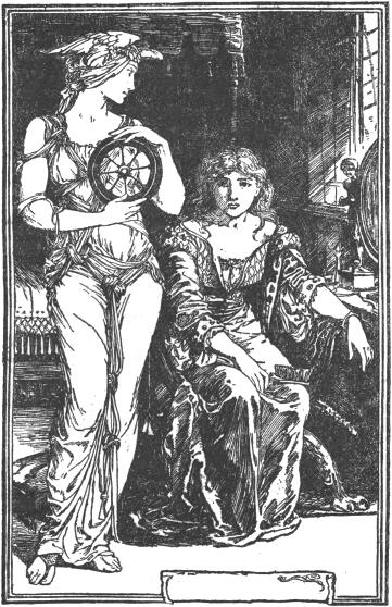 Szép, magas asszony lépett be, kinek egy kis kerék volt a kezében.